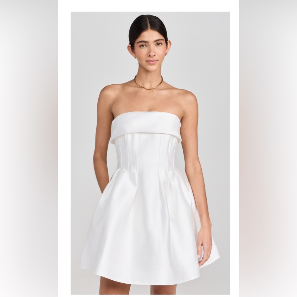 Rebecca Vallance Ivory Strapless Dress